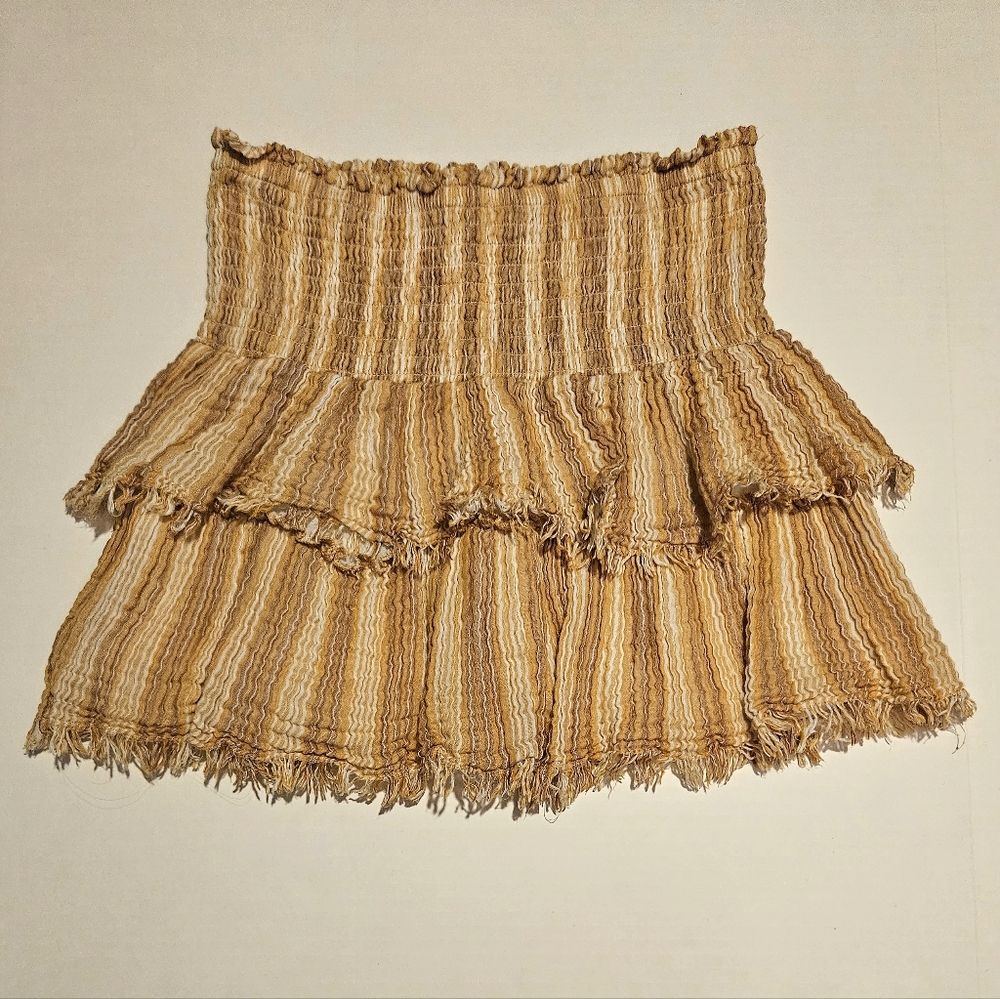 Striped Tiered Skirt